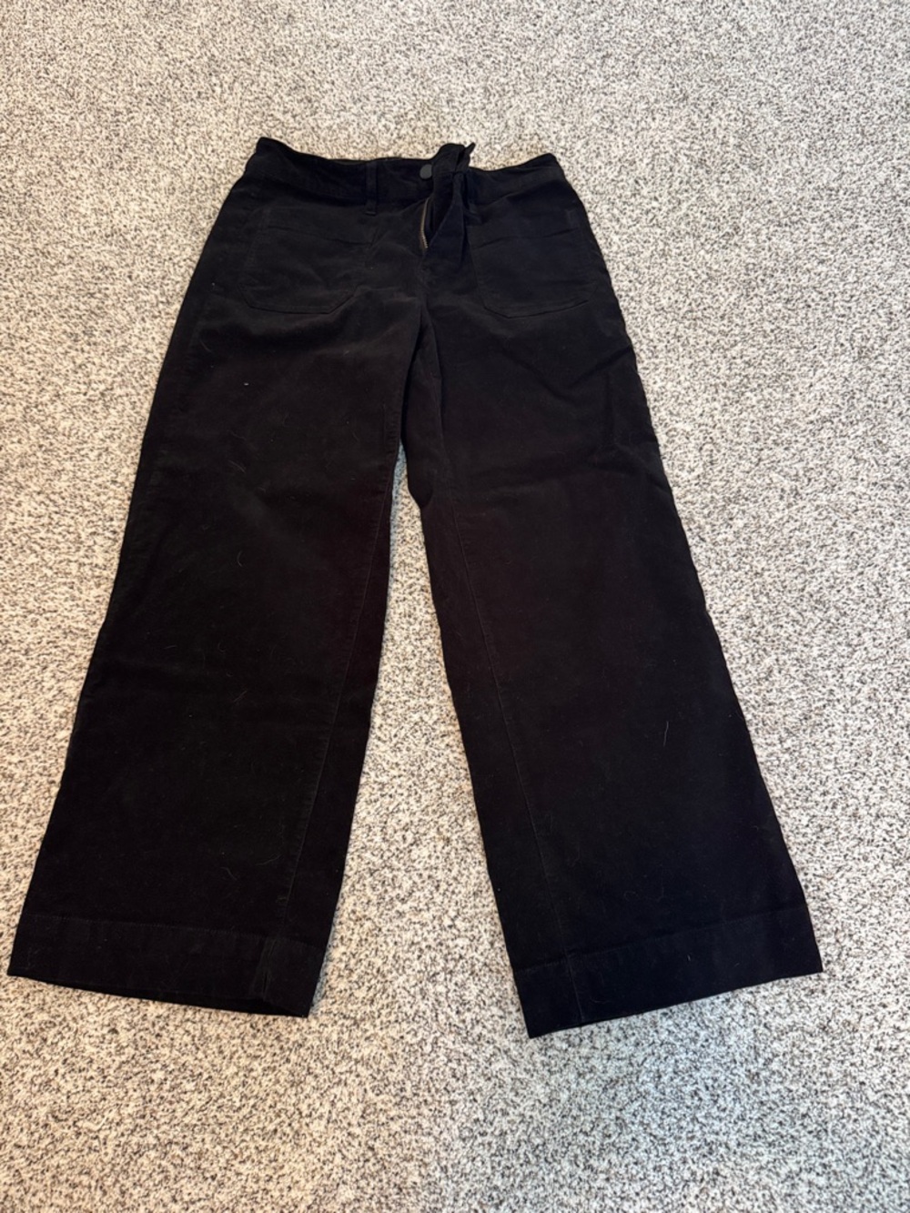 Liverpool Black Wide-Leg Pants